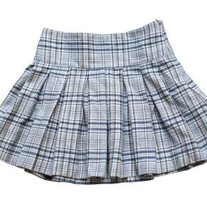 ZARA Preppy Plaid Pleated Skirt